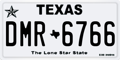 TX license plate DMR6766