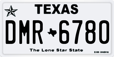 TX license plate DMR6780