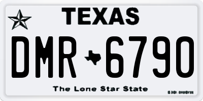 TX license plate DMR6790