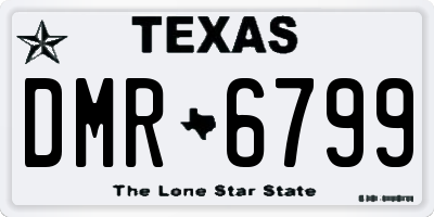 TX license plate DMR6799