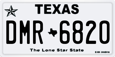 TX license plate DMR6820