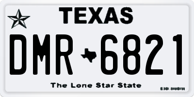 TX license plate DMR6821