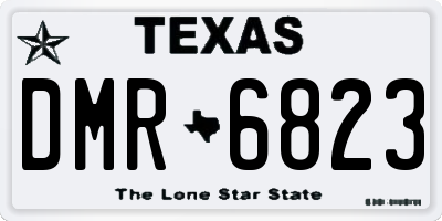 TX license plate DMR6823
