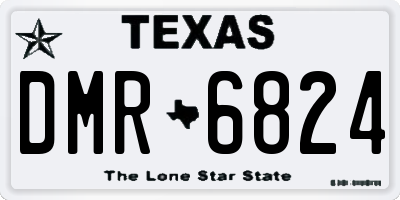 TX license plate DMR6824