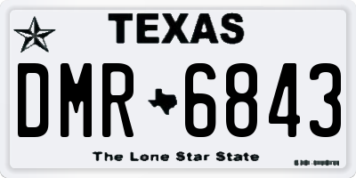 TX license plate DMR6843