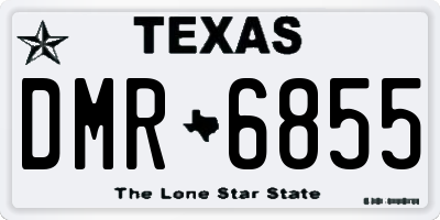 TX license plate DMR6855