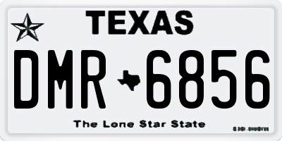 TX license plate DMR6856