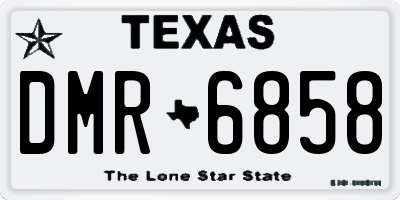 TX license plate DMR6858