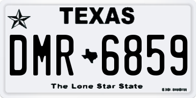 TX license plate DMR6859