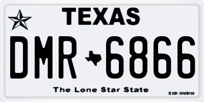 TX license plate DMR6866