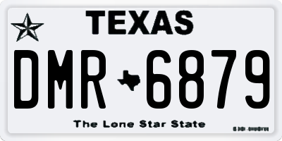 TX license plate DMR6879