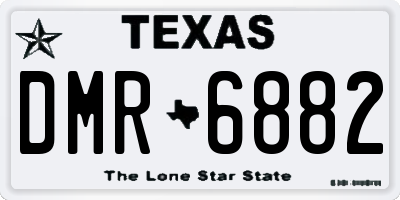 TX license plate DMR6882