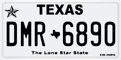 TX license plate DMR6890