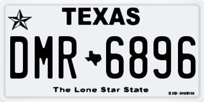 TX license plate DMR6896