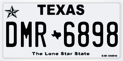 TX license plate DMR6898