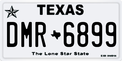 TX license plate DMR6899