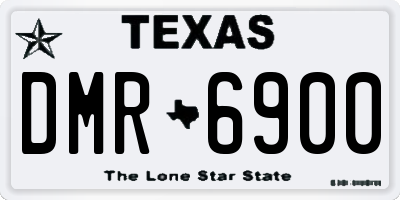 TX license plate DMR6900