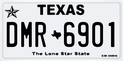 TX license plate DMR6901