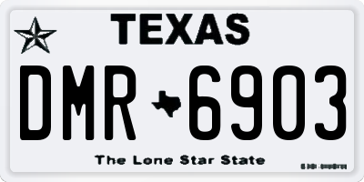 TX license plate DMR6903
