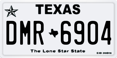 TX license plate DMR6904