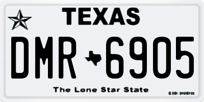 TX license plate DMR6905