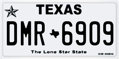 TX license plate DMR6909