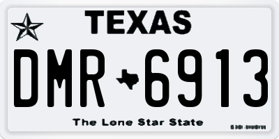 TX license plate DMR6913