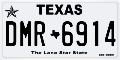 TX license plate DMR6914