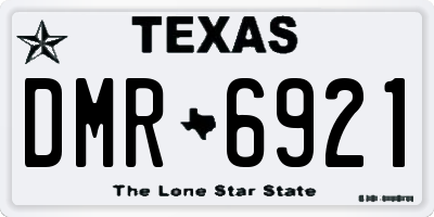TX license plate DMR6921