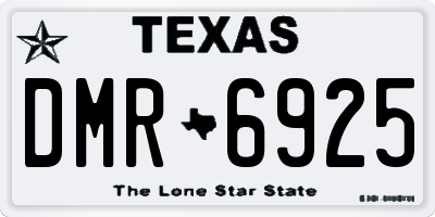 TX license plate DMR6925