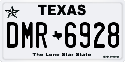 TX license plate DMR6928