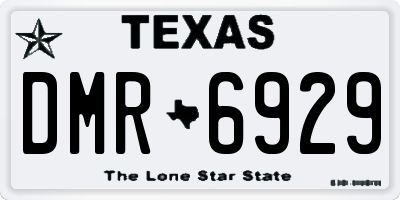 TX license plate DMR6929
