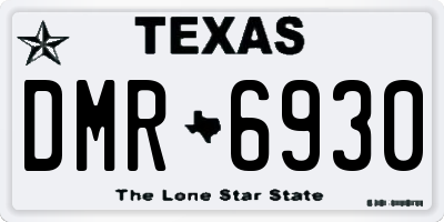 TX license plate DMR6930