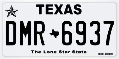 TX license plate DMR6937
