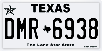 TX license plate DMR6938