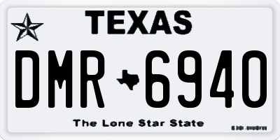 TX license plate DMR6940