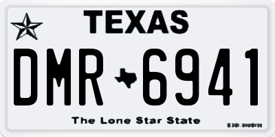 TX license plate DMR6941