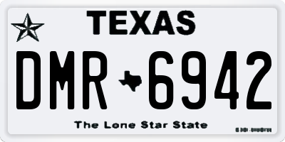 TX license plate DMR6942