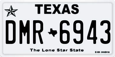 TX license plate DMR6943