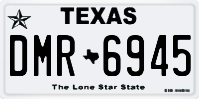 TX license plate DMR6945