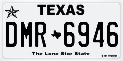 TX license plate DMR6946