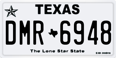 TX license plate DMR6948
