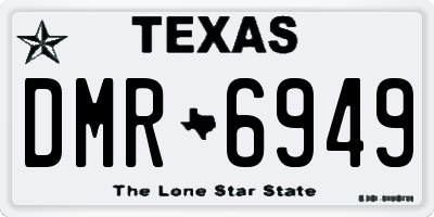 TX license plate DMR6949