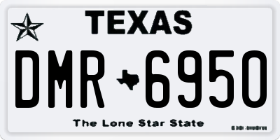 TX license plate DMR6950