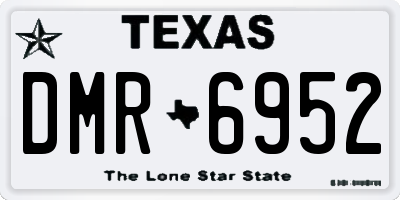 TX license plate DMR6952