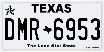 TX license plate DMR6953