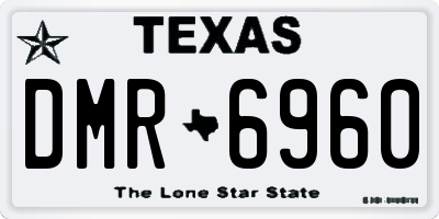 TX license plate DMR6960