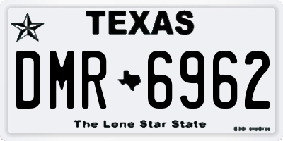 TX license plate DMR6962