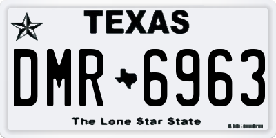 TX license plate DMR6963