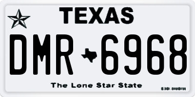 TX license plate DMR6968